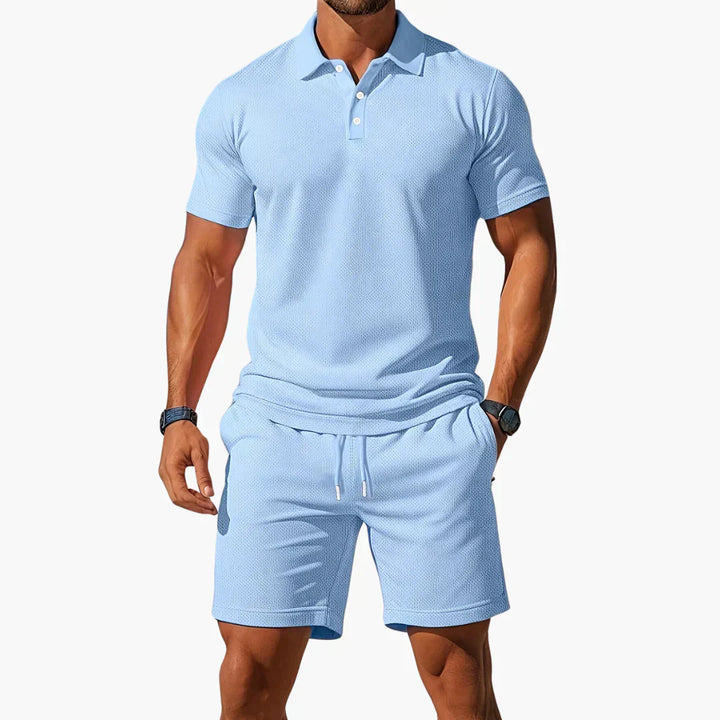 Sergio™ - Summer polo shirt with shorts