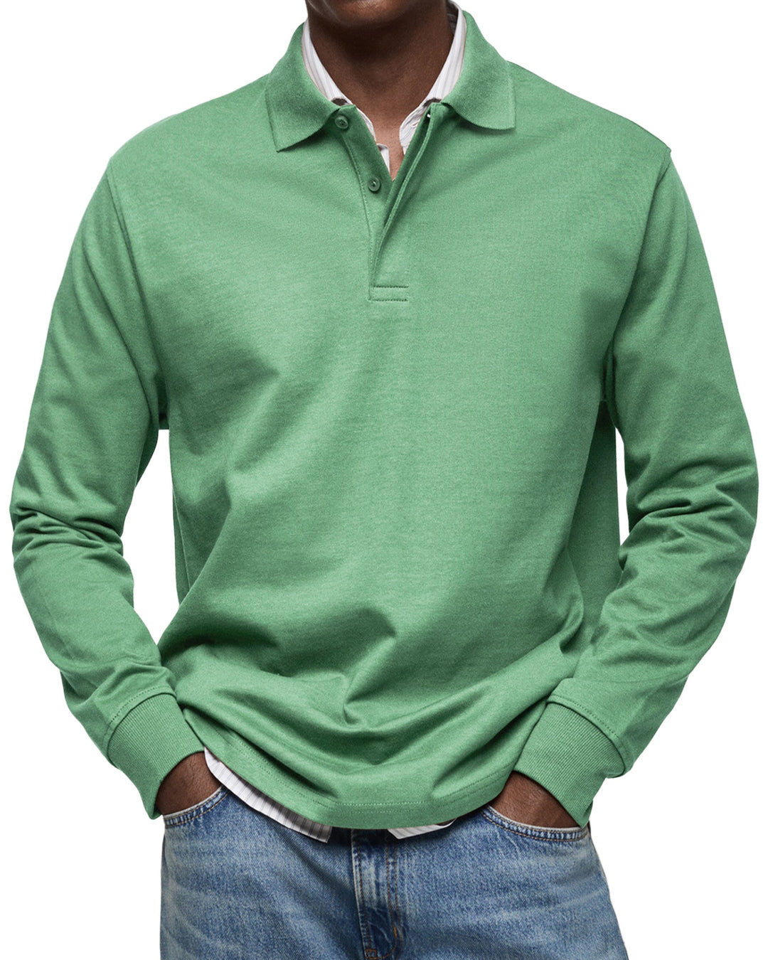 Alexandre™ Casual Polo with Long Sleeves