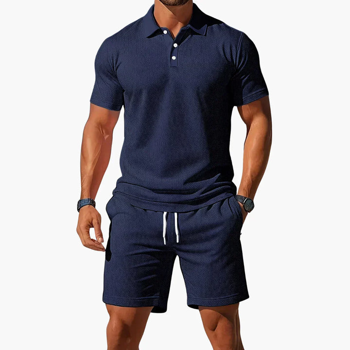 Sergio™ - Summer polo shirt with shorts
