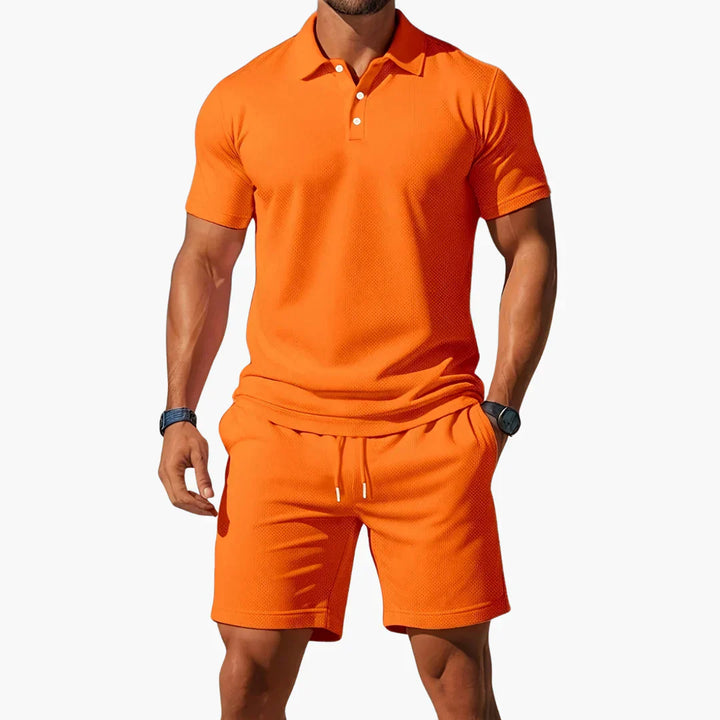 Sergio™ - Summer polo shirt with shorts