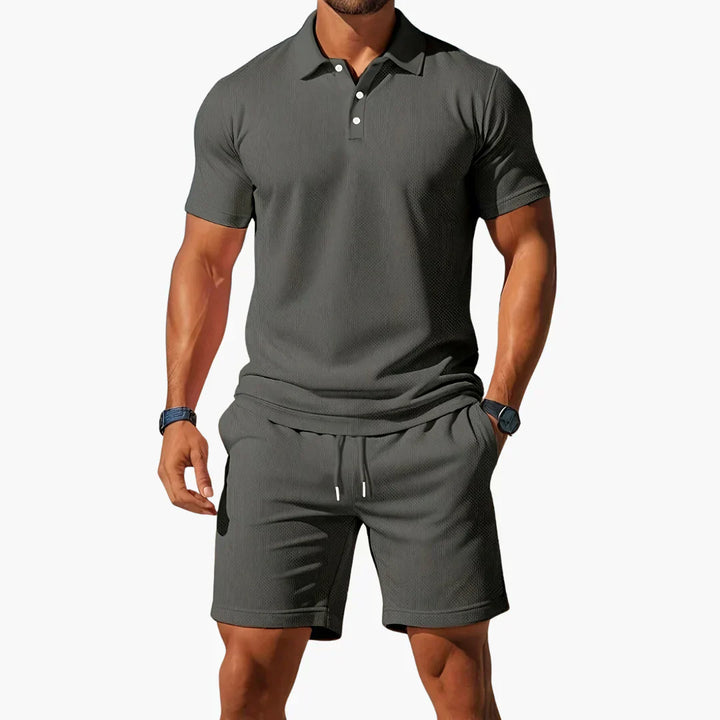 Sergio™ - Summer polo shirt with shorts