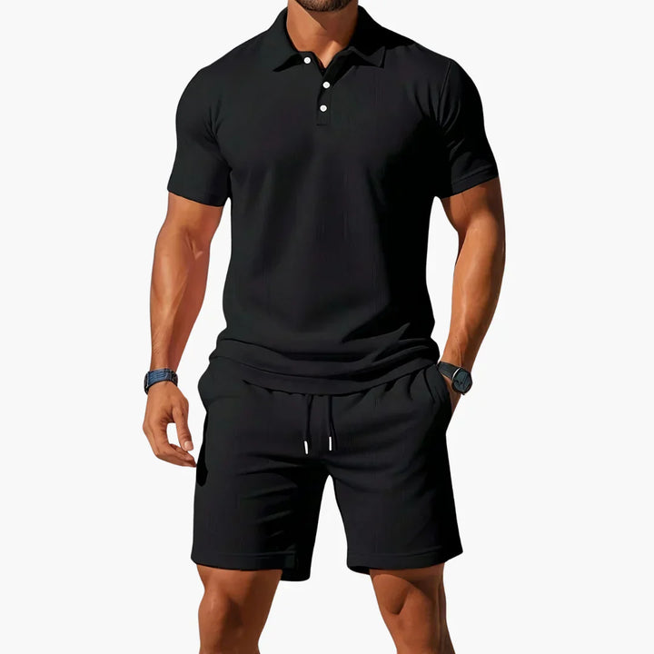Sergio™ - Summer polo shirt with shorts