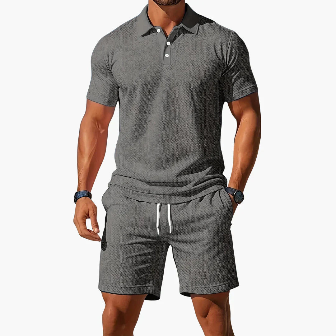 Sergio™ - Summer polo shirt with shorts